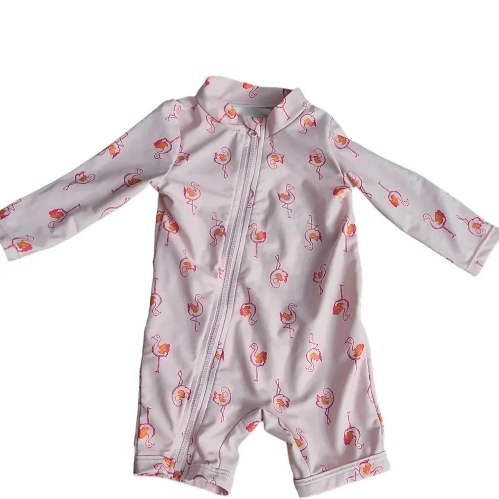 EUC Carter's Flamingo Bathing Suit 6 months